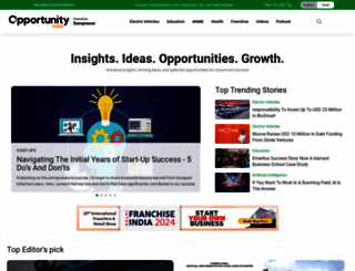 opportunityindia.franchiseindia.com screenshot