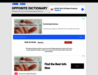 opposite-dictionary.com screenshot