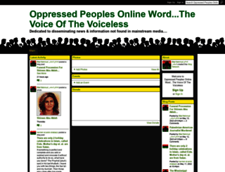 oppressedpeoplesonlineword.ning.com screenshot