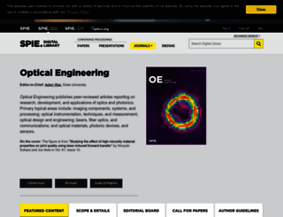 opticalengineering.spiedigitallibrary.org screenshot