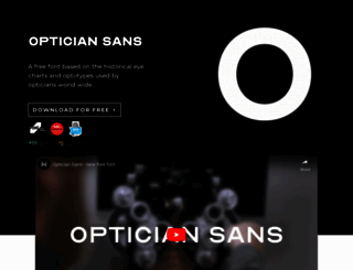 optician-sans.com screenshot