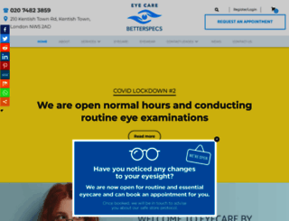 opticianscamden.co.uk screenshot
