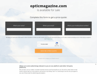 opticmagazine.com screenshot