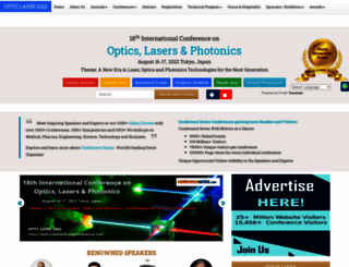 optics-lasertech.enggconferences.com screenshot