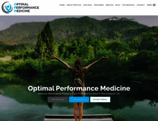 optimalperformancemedicine.com screenshot