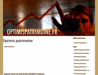 optimispatrimoine.fr screenshot