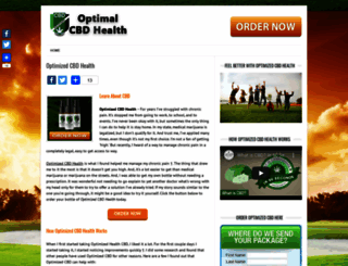 optimizedcbdhealth.com screenshot