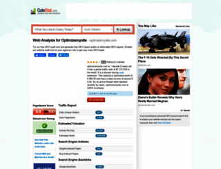 optimizemysite.com.cutestat.com screenshot