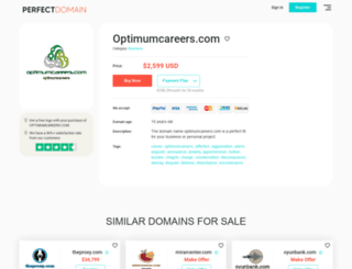 optimumcareers.com screenshot