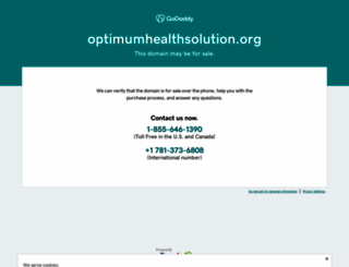 optimumhealthsolution.org screenshot