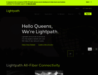 optimumlightpath.com screenshot