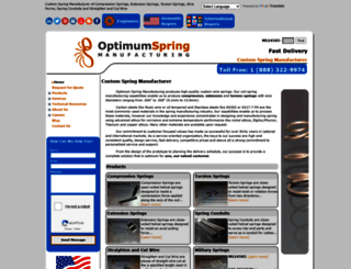 optimumspring.com screenshot
