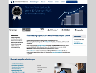 optimus-uebersetzung.com screenshot