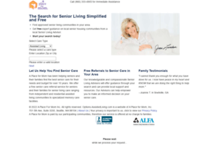 options.assistedliving.com screenshot