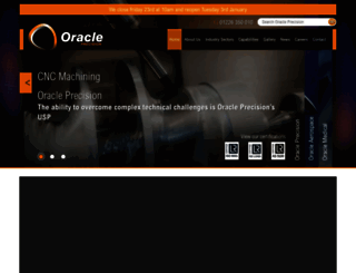 oracle-precision.co.uk screenshot