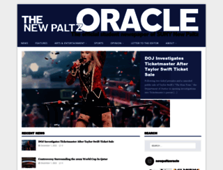 oracle.newpaltz.edu screenshot
