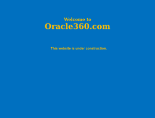 oracle360.com screenshot