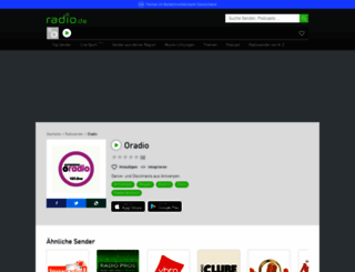 oradio.radio.de screenshot