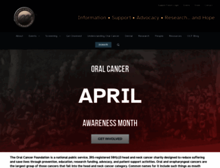 oralcancer.org screenshot