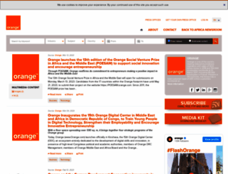 orange.africa-newsroom.com screenshot
