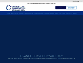orangecoastdermatology.com screenshot