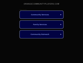 orangecommunityplayers.com screenshot
