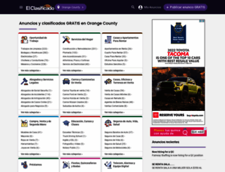 orangecounty.elclasificado.com screenshot