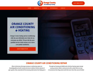 orangecountyairconditioningandheating.com screenshot