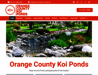 orangecountykoiponds.com screenshot