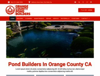 orangecountypondbuilders.com screenshot