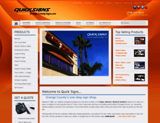 orangecountysigns.com screenshot