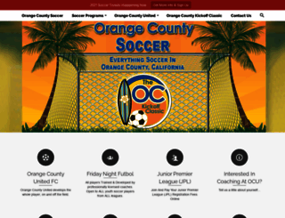 orangecountysoccer.org screenshot