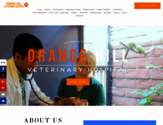 orangehillvethospital.com screenshot