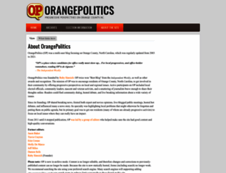 orangepolitics.org screenshot