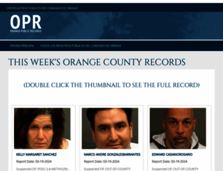orangepublicrecords.com screenshot