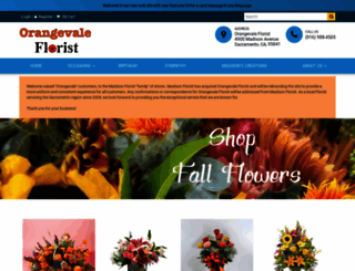 orangevaleflorist.com screenshot