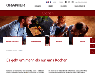 oranier-kuechentechnik.de screenshot