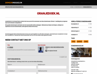 oranjedoek.nl screenshot