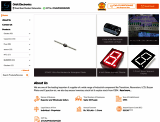 orbitelectronics.in screenshot