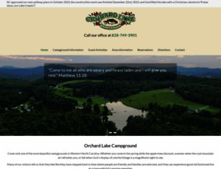 orchardlakecampground.com screenshot