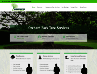 orchardparktreeservice.com screenshot