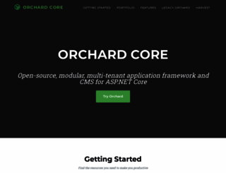 orchardproject.net screenshot