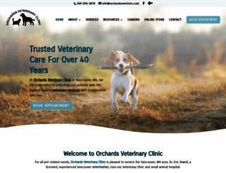 orchardsveterinary.com screenshot