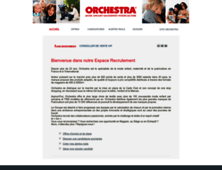 orchestra.sitederecrutement.com screenshot