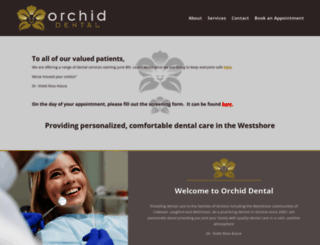 orchiddental.ca screenshot