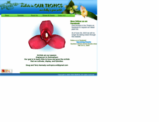 orchidsinourtropics.com screenshot