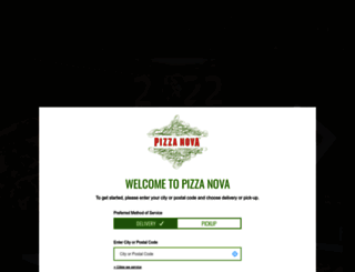 order.pizzanova.com screenshot
