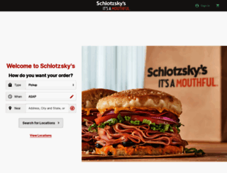 order.schlotzskys.com screenshot