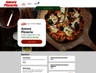 orderamorepizzeria.com screenshot