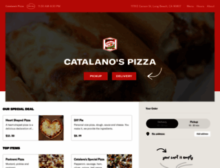 ordercatalanospizza.com screenshot